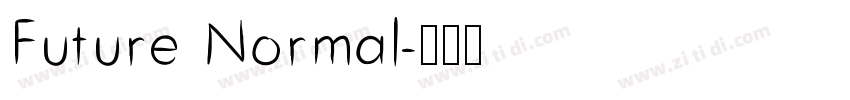Future Normal字体转换